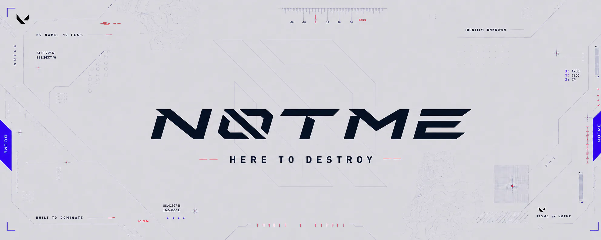 Banner ufficiale della divisione esport NOTME